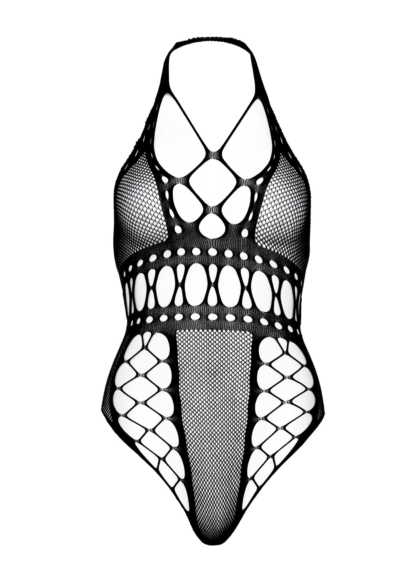 Multi Net Backless Thong Teddy