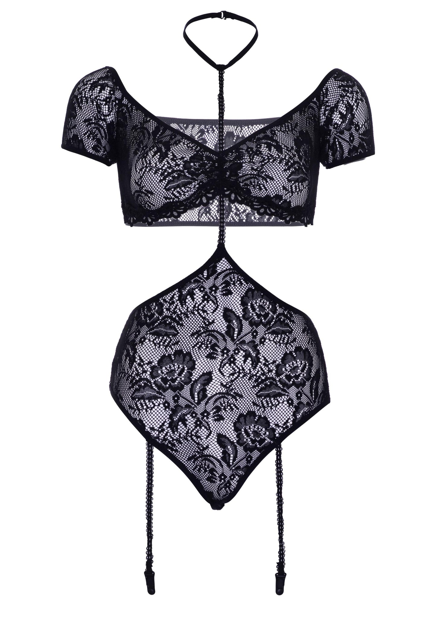 Bandeau Top and Garter Teddy