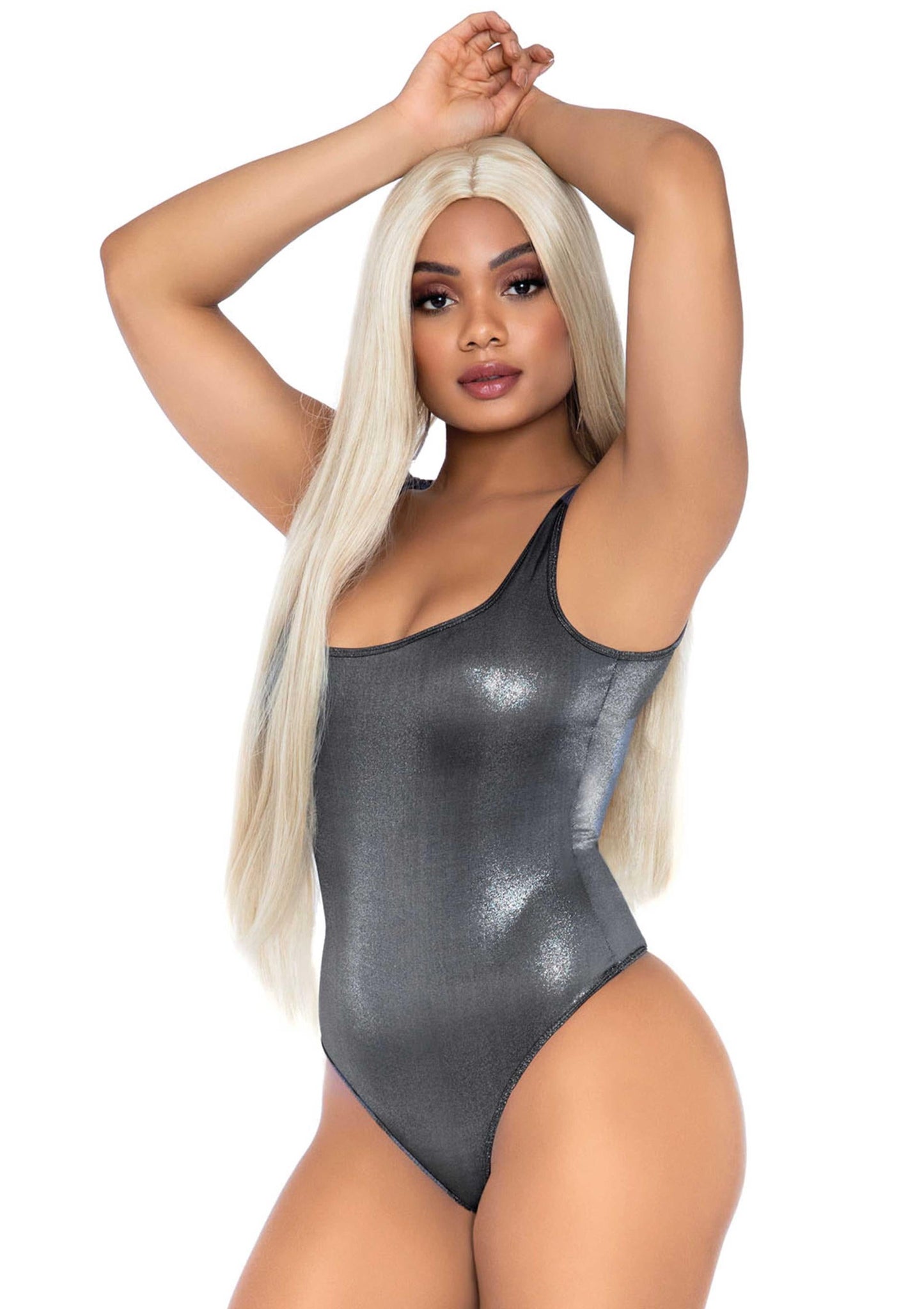Metallic Snap Crotch Bodysuit
