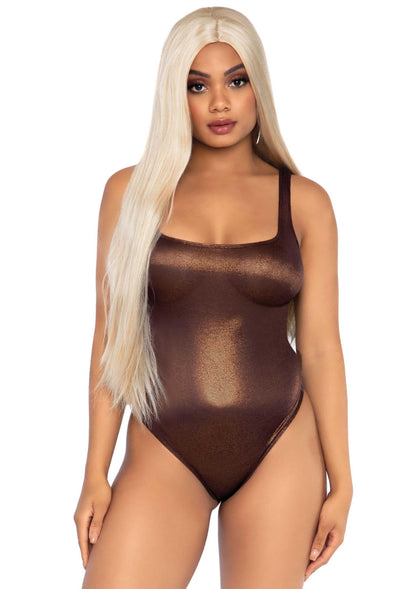 Metallic Snap Crotch Bodysuit
