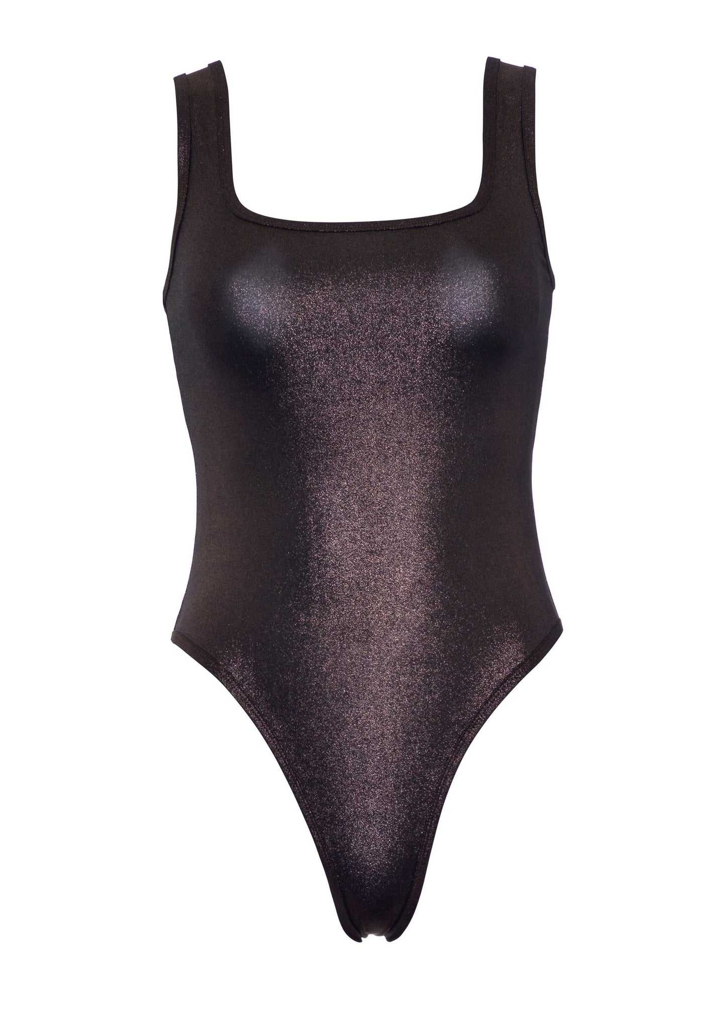 Metallic Snap Crotch Bodysuit