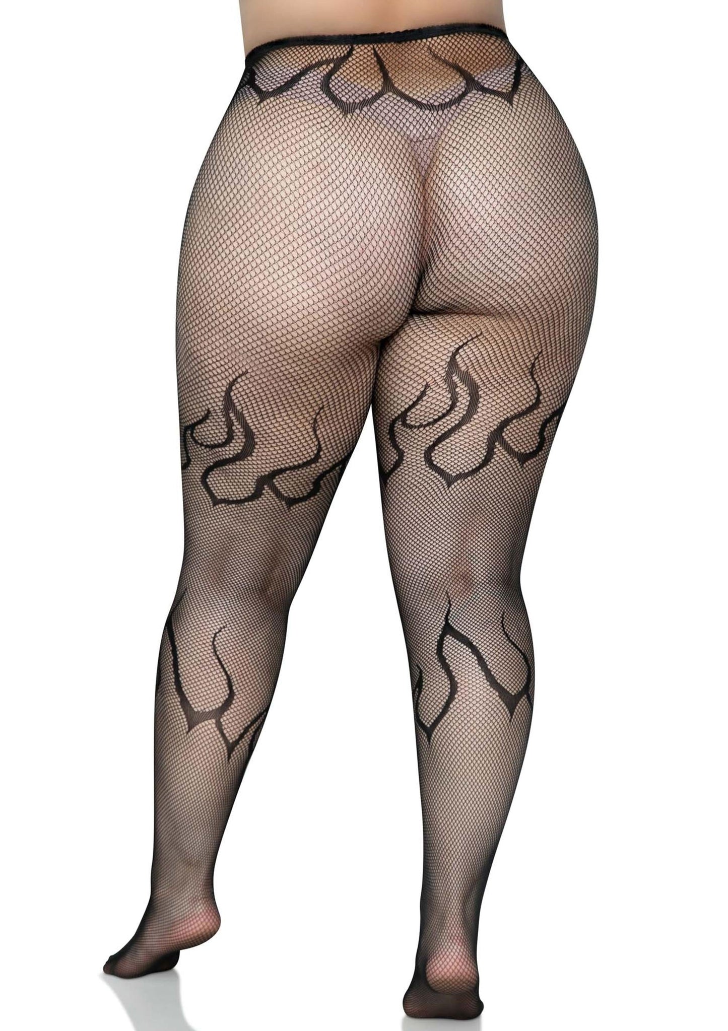 Plus Flame Net Pantyhose