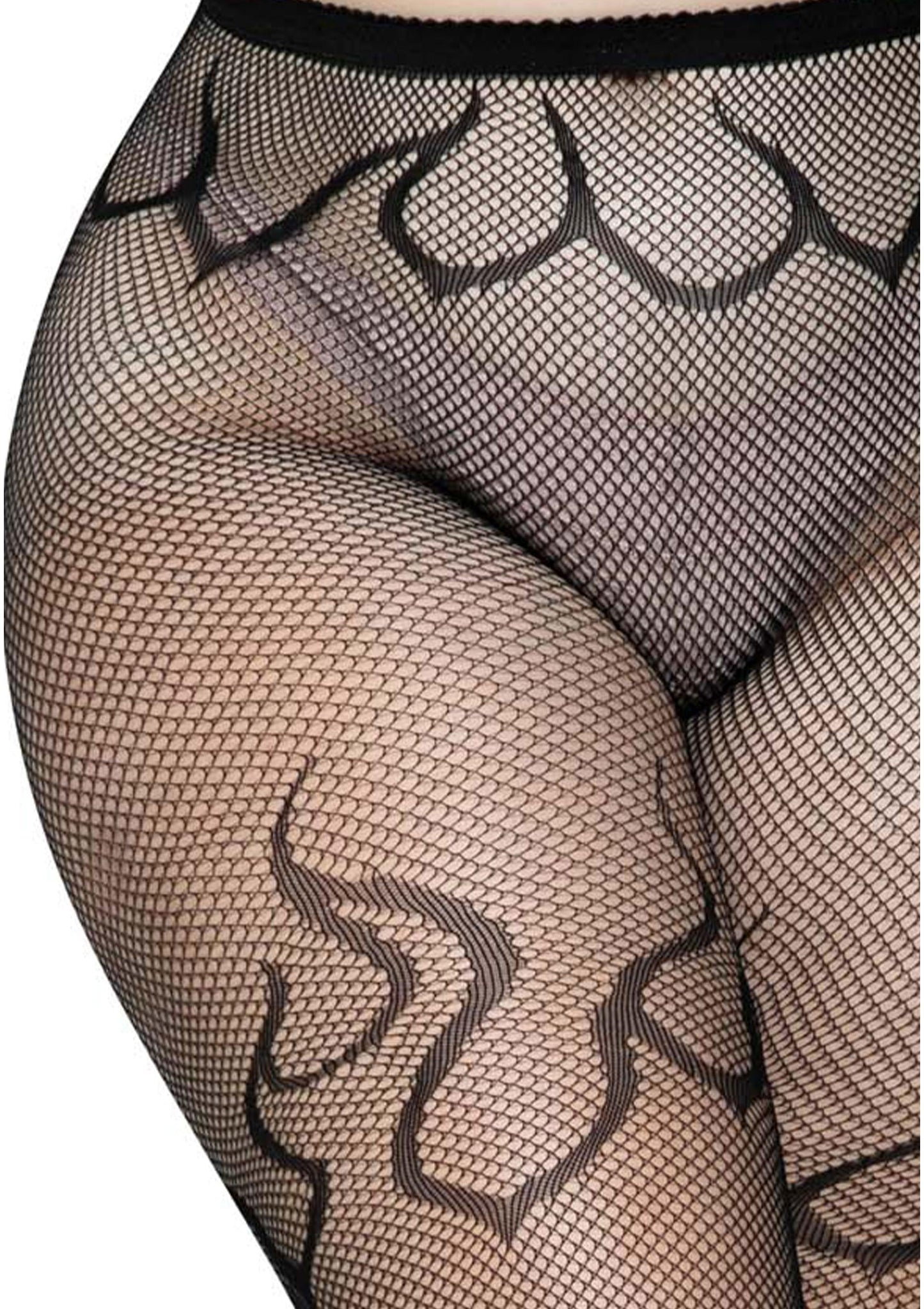 Plus Flame Net Pantyhose
