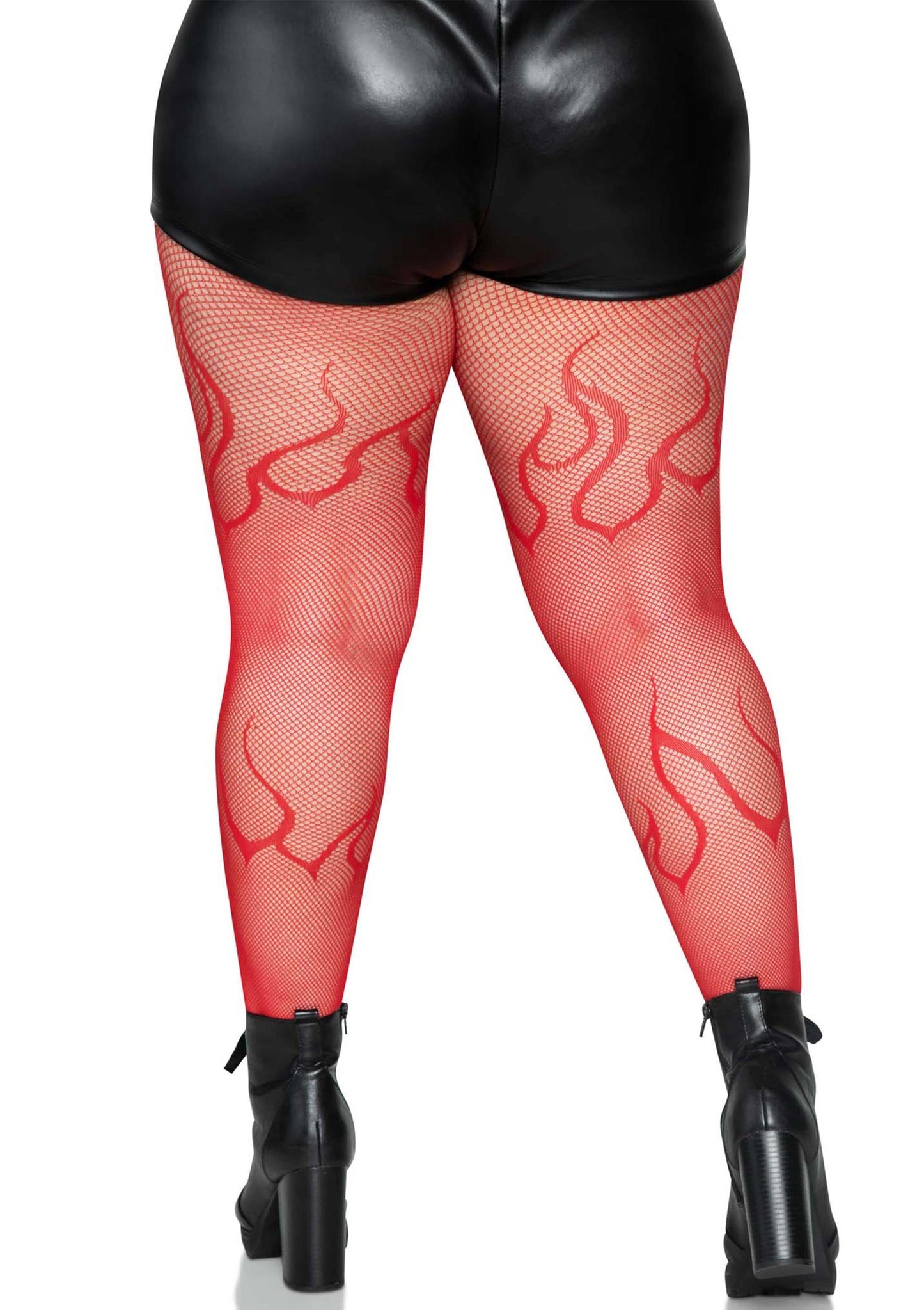 Plus Flame Net Pantyhose