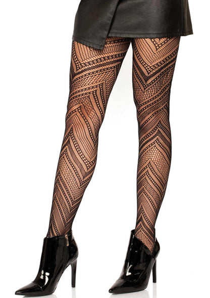 Chevron Net Pantyhose