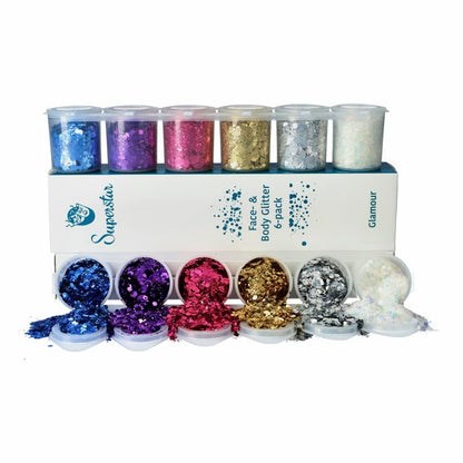 Glamour Chunky Glitter Mix 6-pack 130 ml