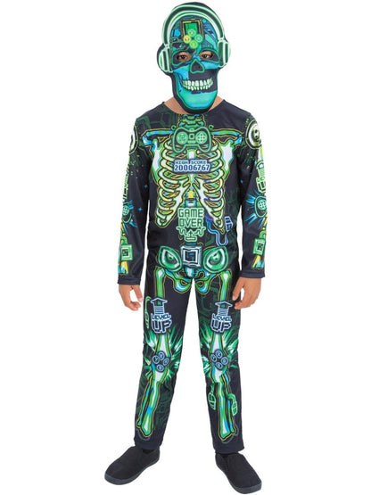 Skeleton Gamer Glow in the Dark Costume