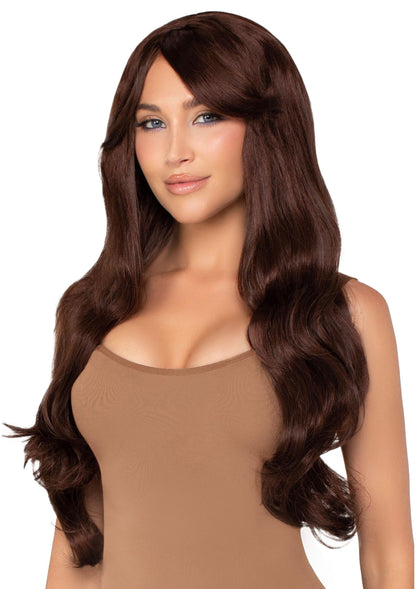 Long Wavy Wig with Bangs