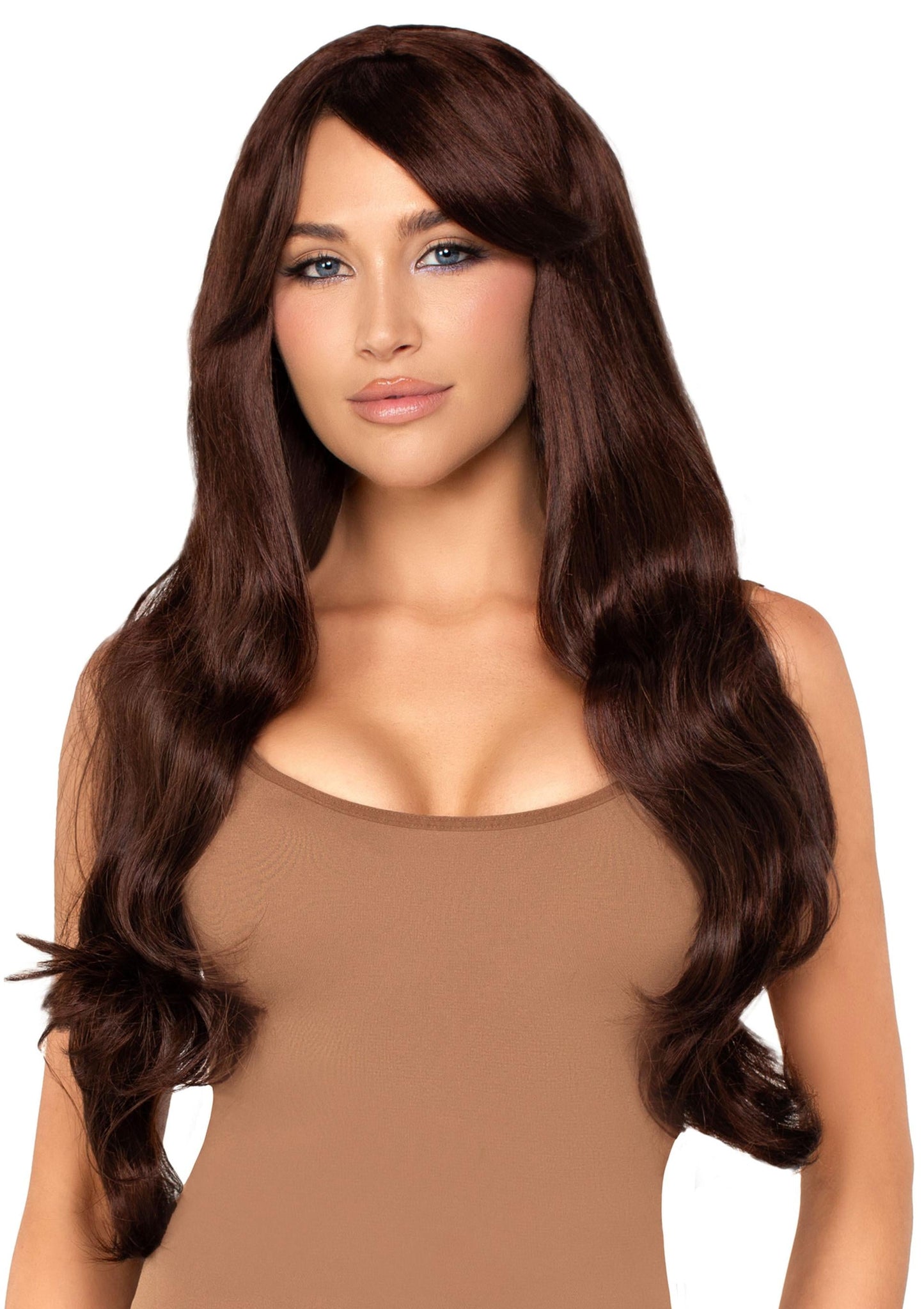Long Wavy Wig with Bangs