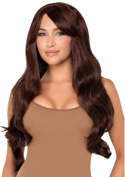 Long Wavy Wig with Bangs