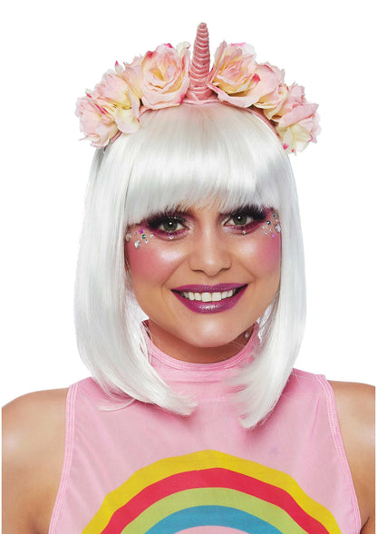 Pastel Velvet Unicorn Flower Headband