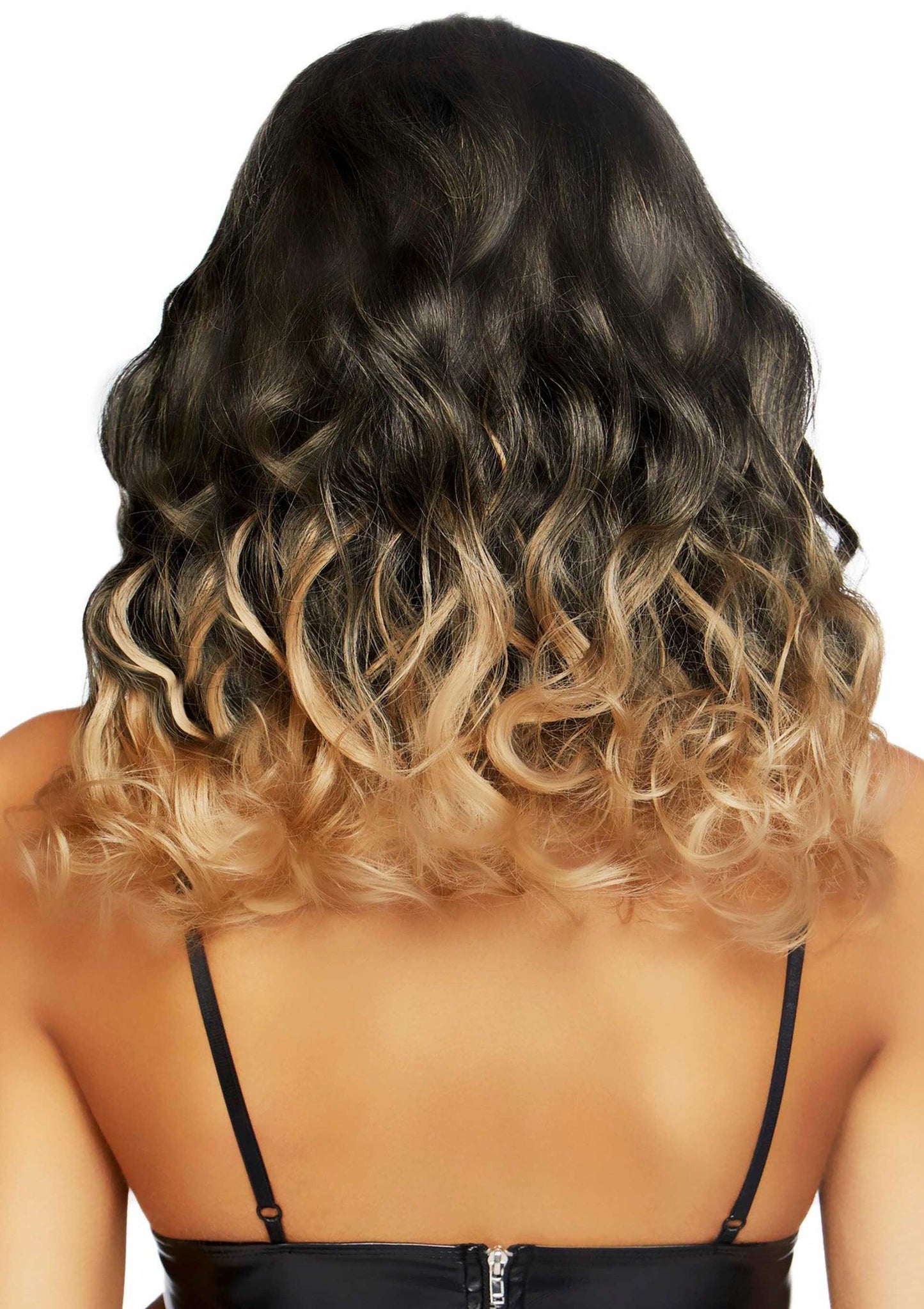 Curly Ombre Long Bob Wig