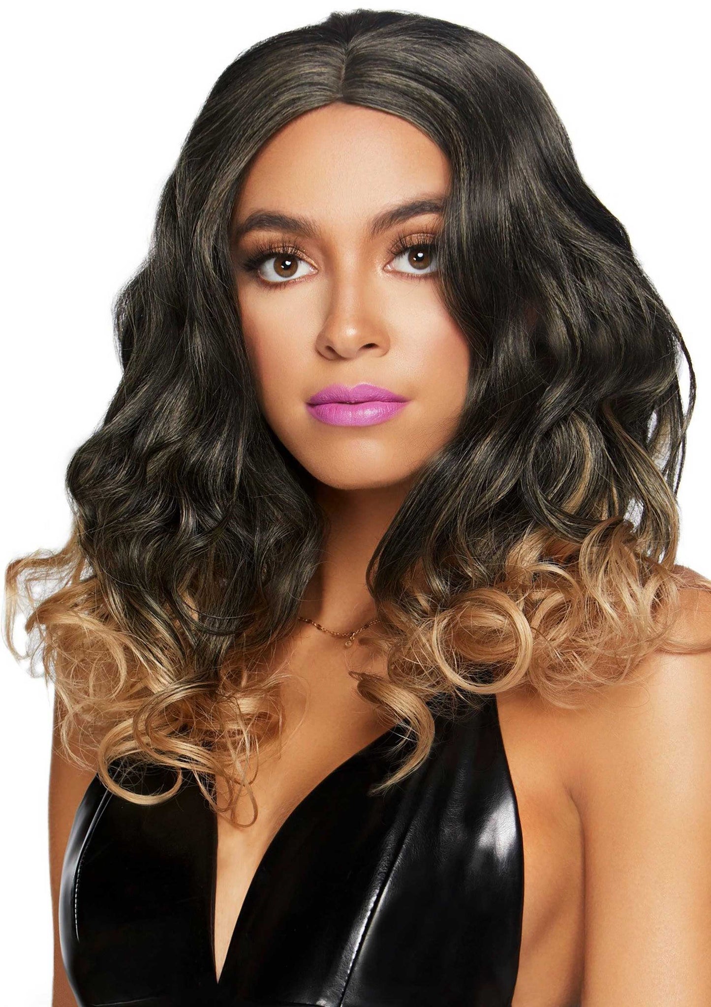 Curly Ombre Long Bob Wig