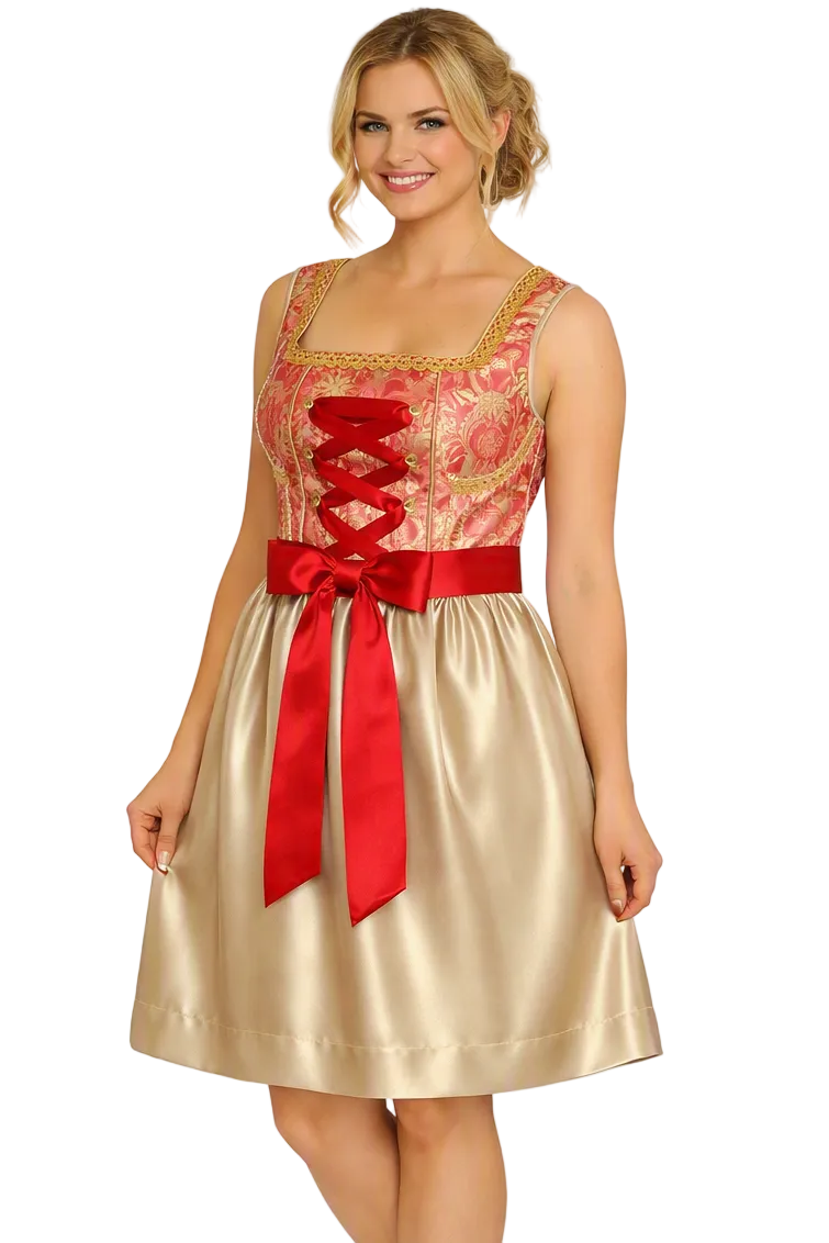Dirndl Viktoria Rood-Goud