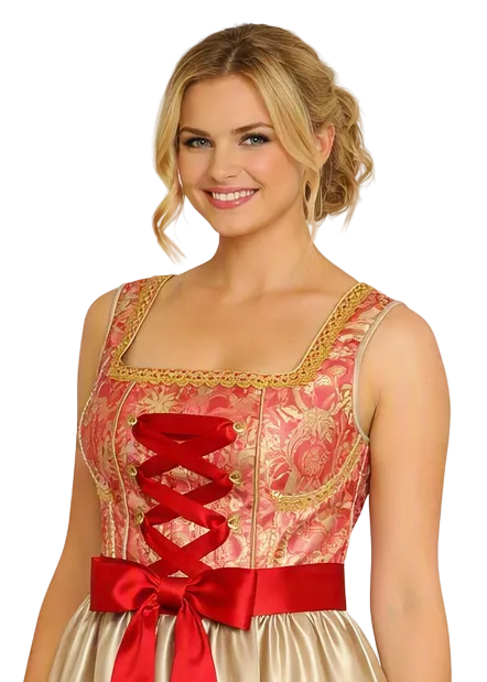 Dirndl Viktoria Rood-Goud