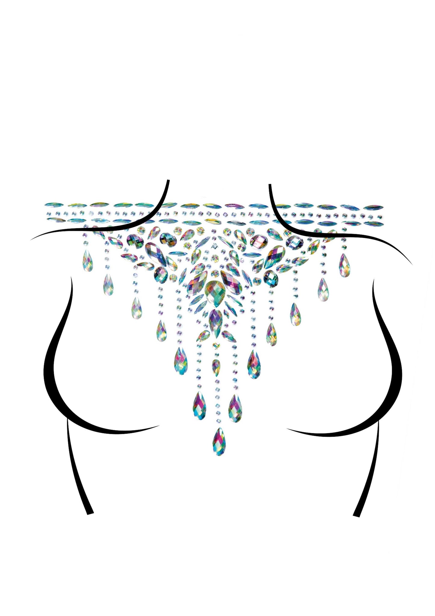 Choker Adhesive Body Jewels Sticker