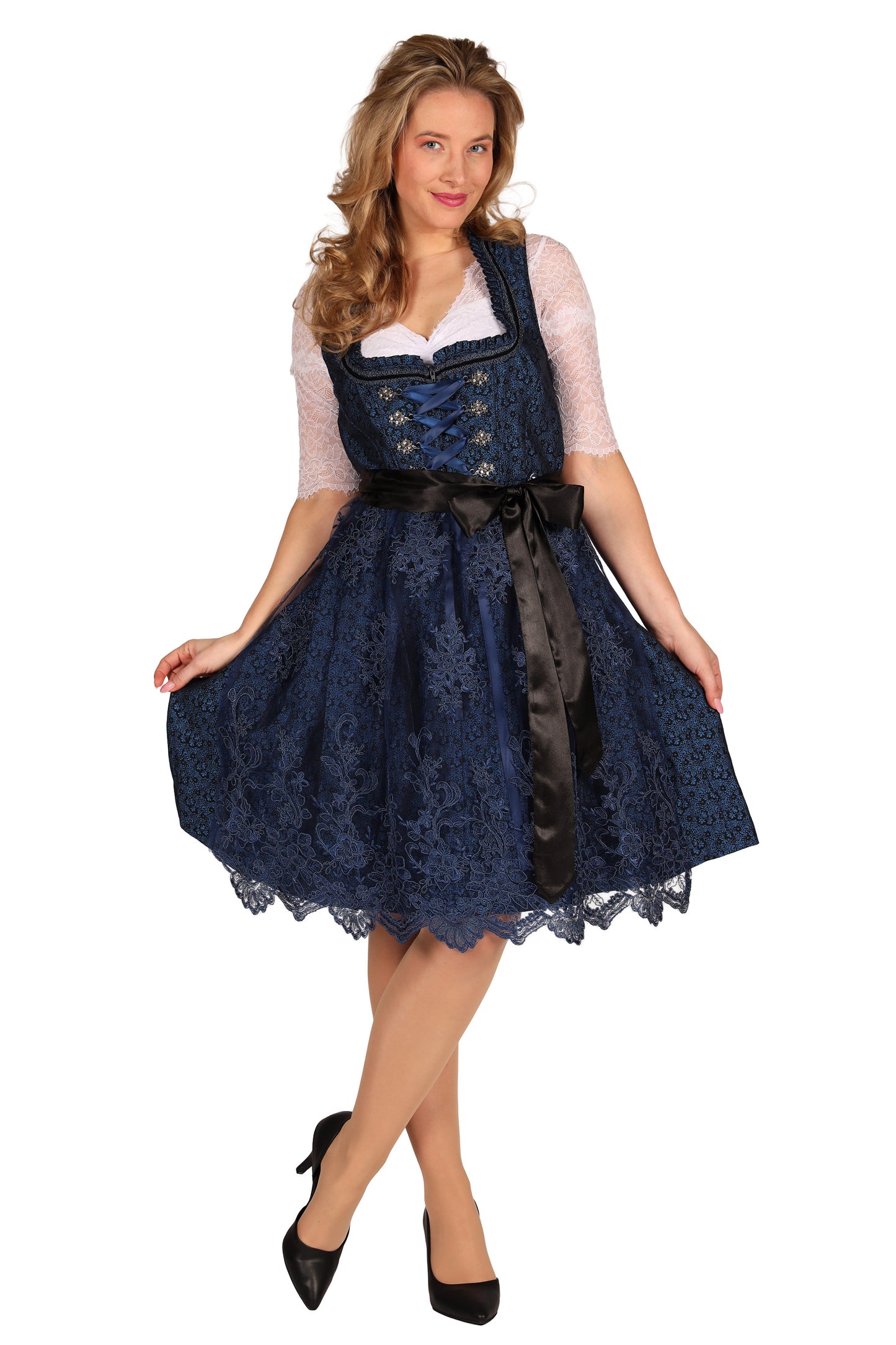 Dirndl Jurk Lia Blauw