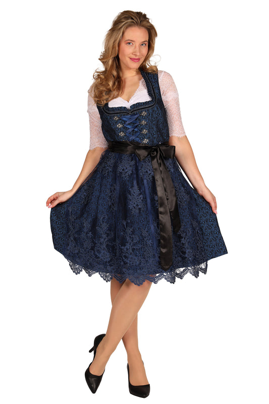 Dirndl Jurk Lia Blauw