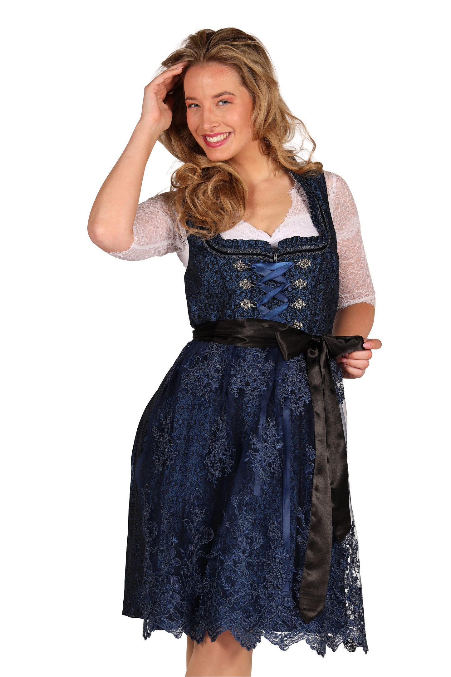 Dirndl Jurk Lia Blauw