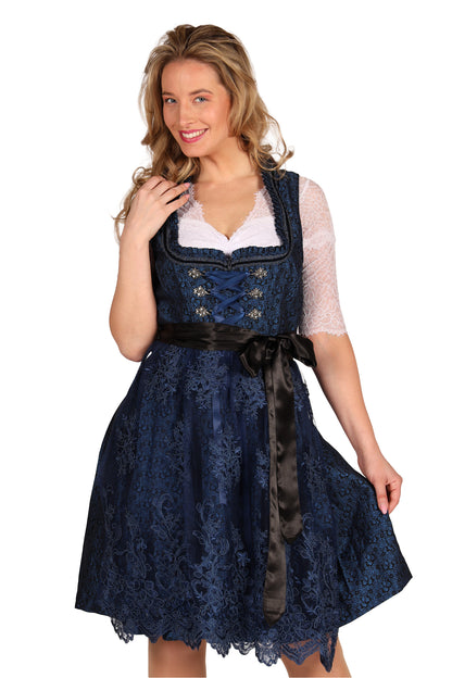 Dirndl Jurk Lia Blauw