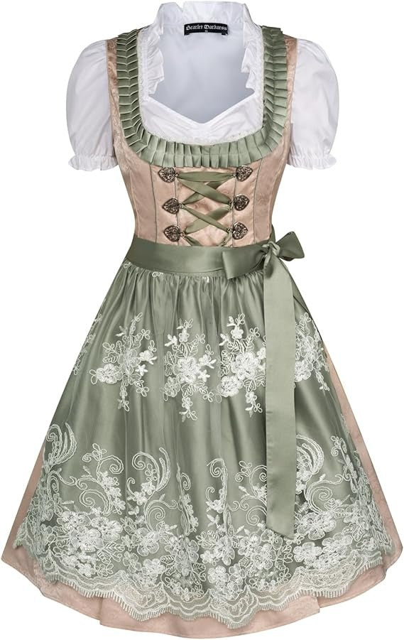 Dirndl Scarlet 3 delig