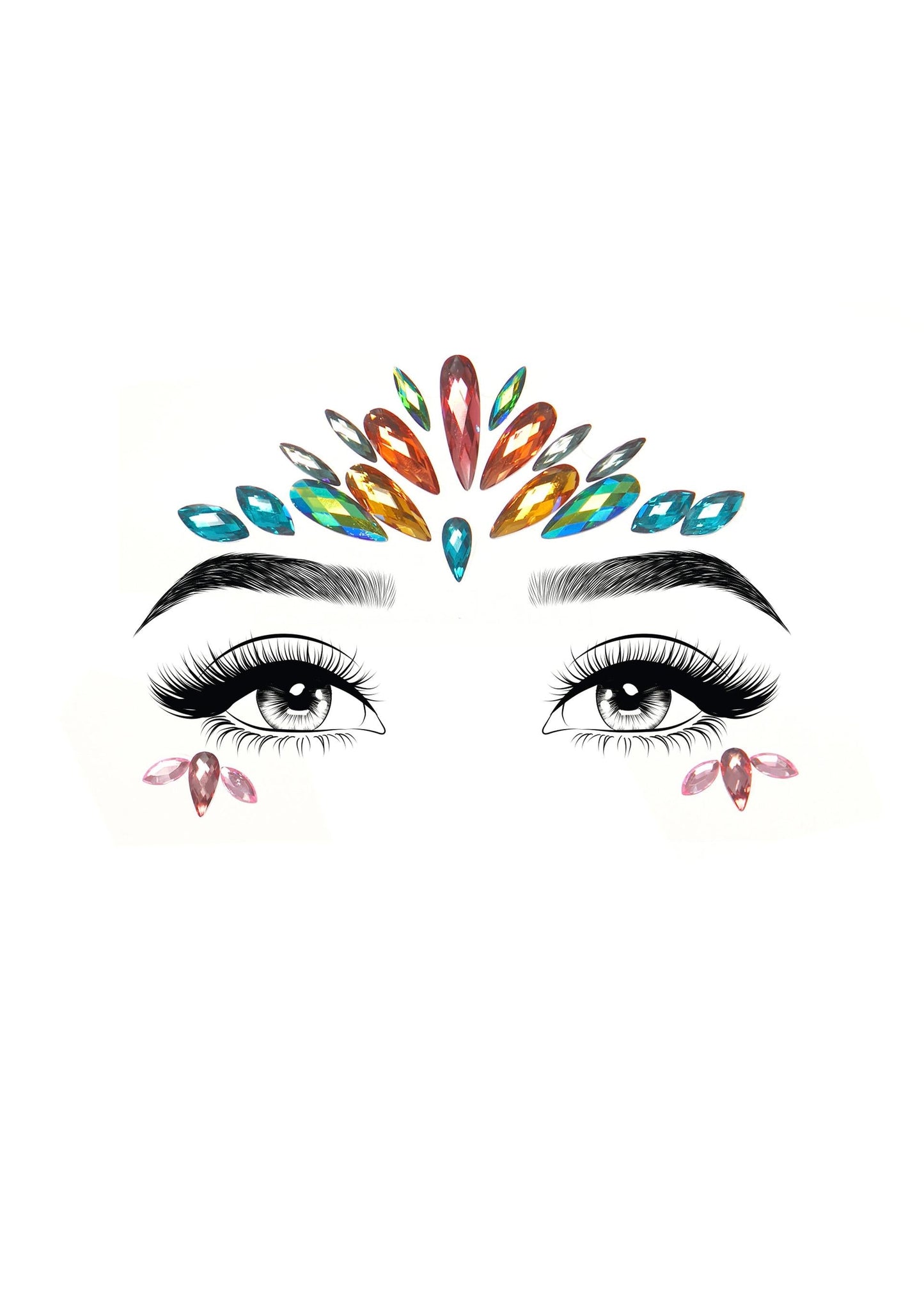 Avri Adhesive Face Jewels Sticker