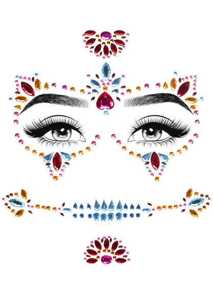 Dotd Adhesive Face Jewels Sticker
