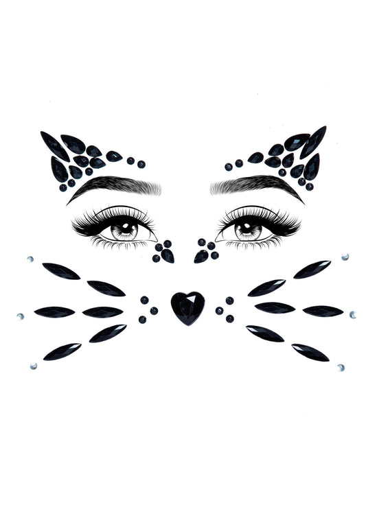 Animal Adhesive Face Jewels Sticker