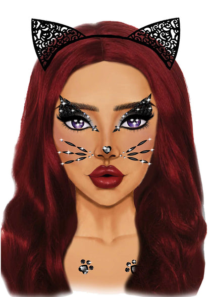 Animal Adhesive Face Jewels Sticker