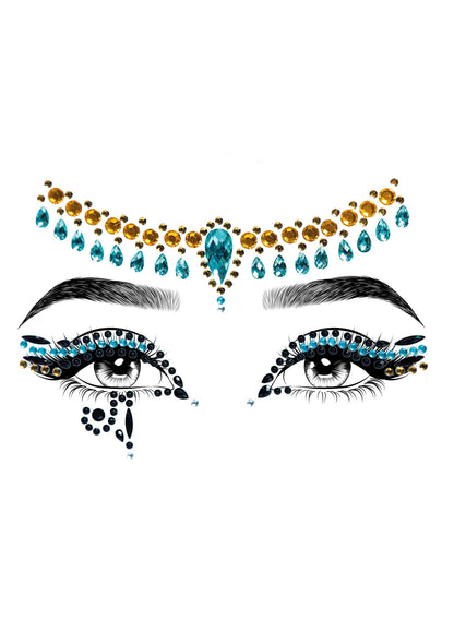 Cleopatra Adhesive Face Jewels Sticker