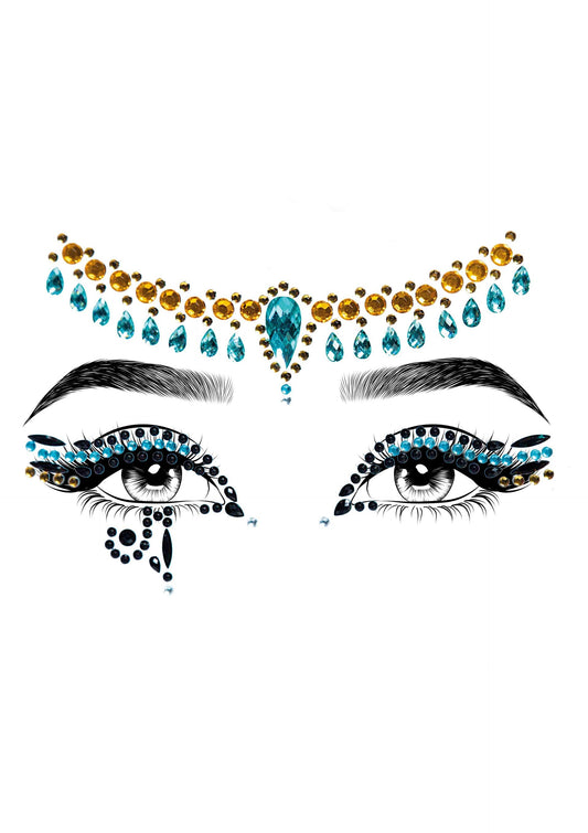 Cleopatra Adhesive Face Jewels Sticker