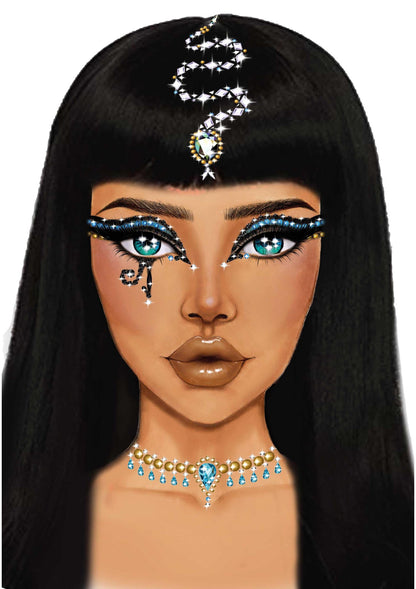 Cleopatra Adhesive Face Jewels Sticker