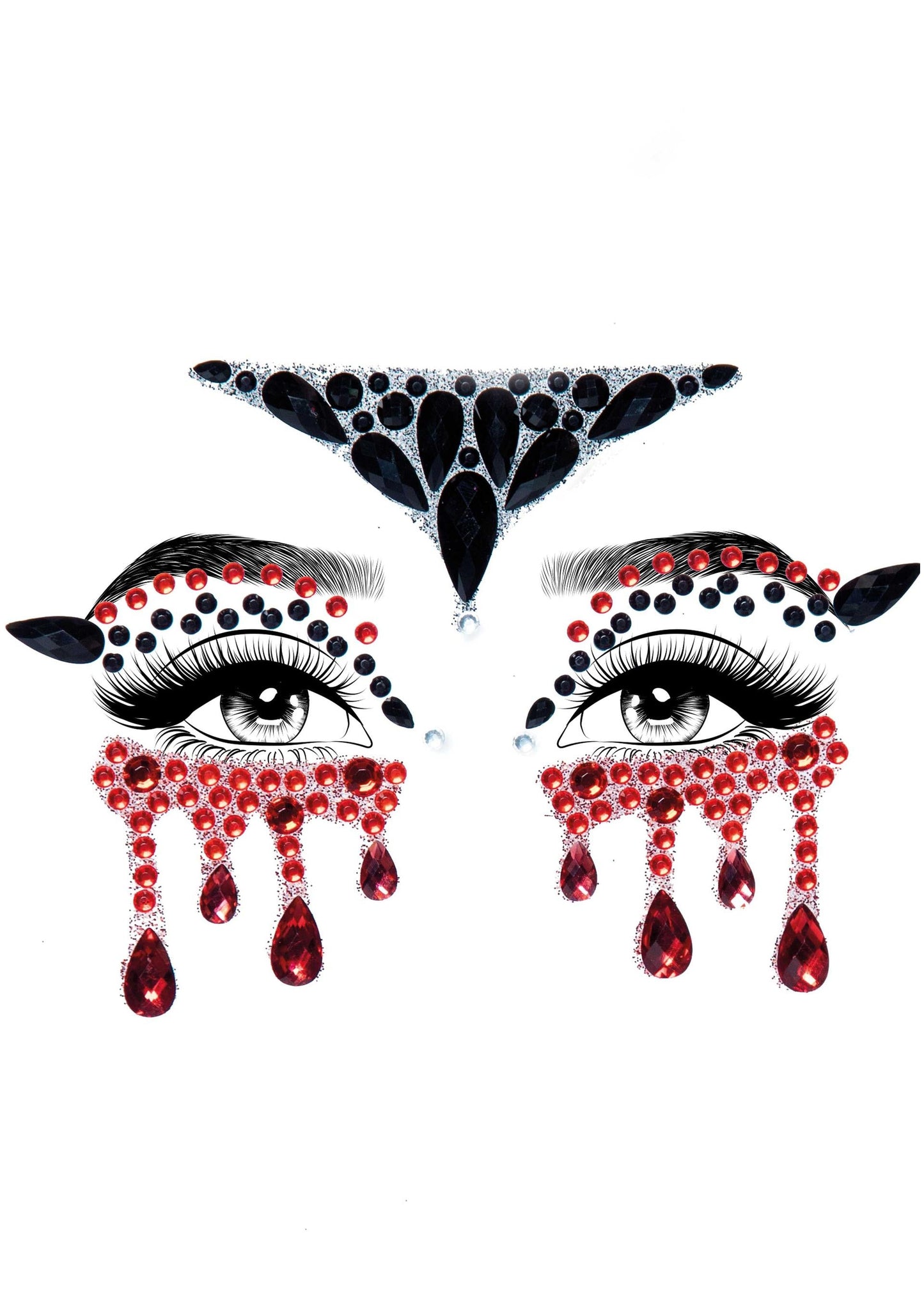 Vampire Adhesive Face Jewels Sticker