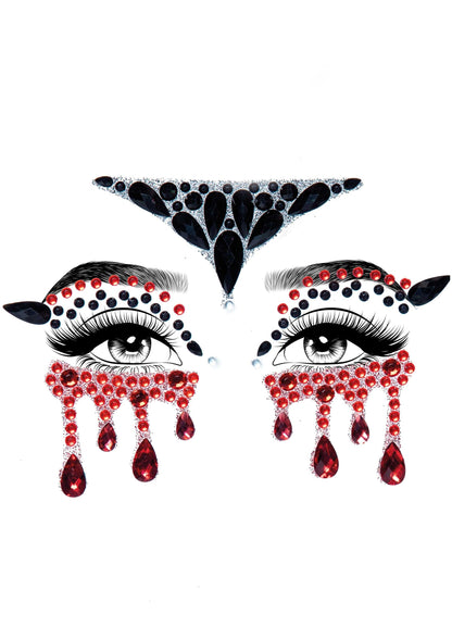 Vampire Adhesive Face Jewels Sticker