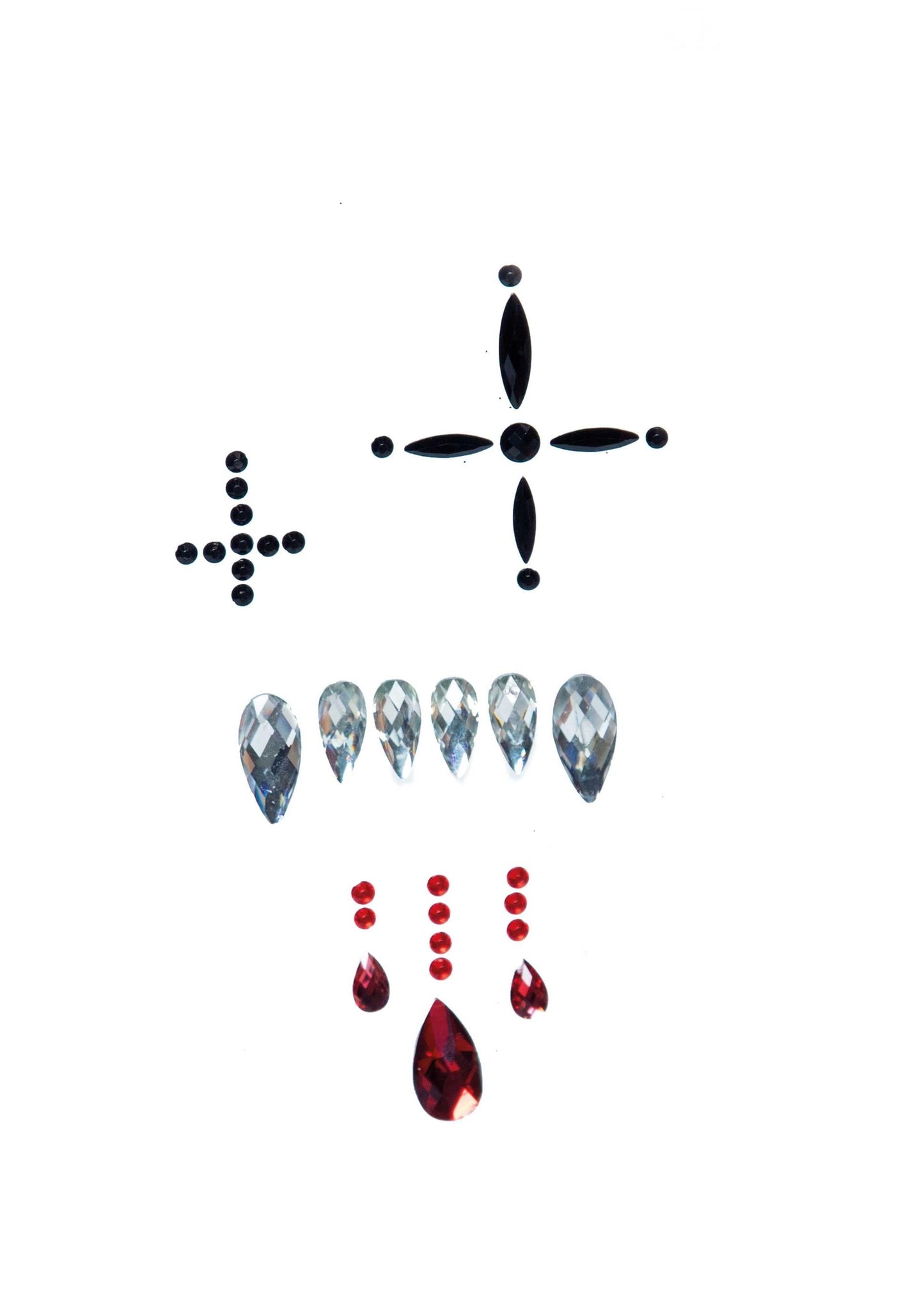 Vampire Adhesive Face Jewels Sticker