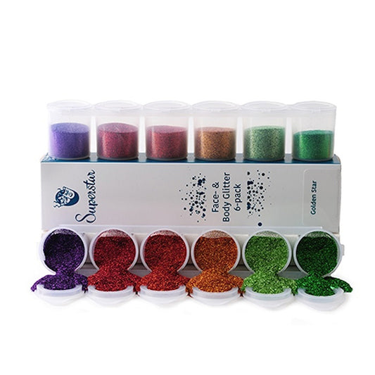 Golden Star Glitter Mix Sixpack 90 ml.