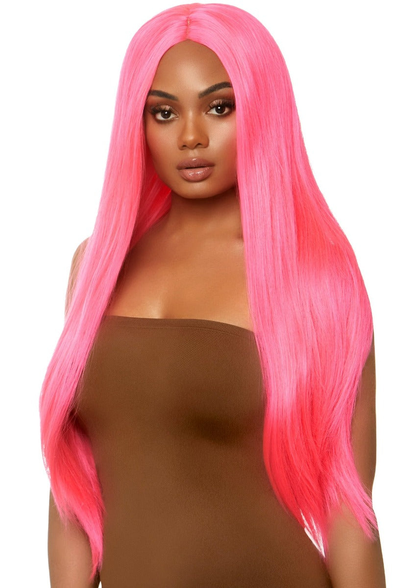 Long Straight Center Part Wig , 6 kleuren
