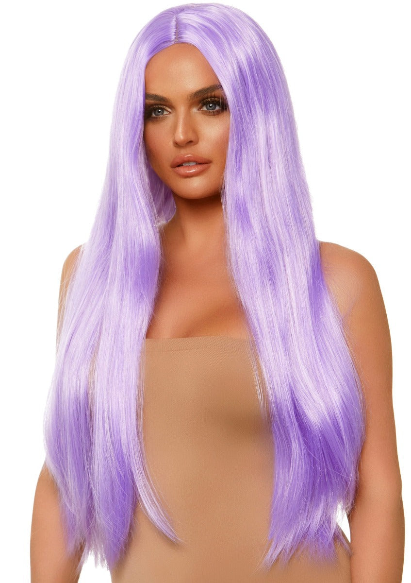 Long Straight Center Part Wig , 6 kleuren