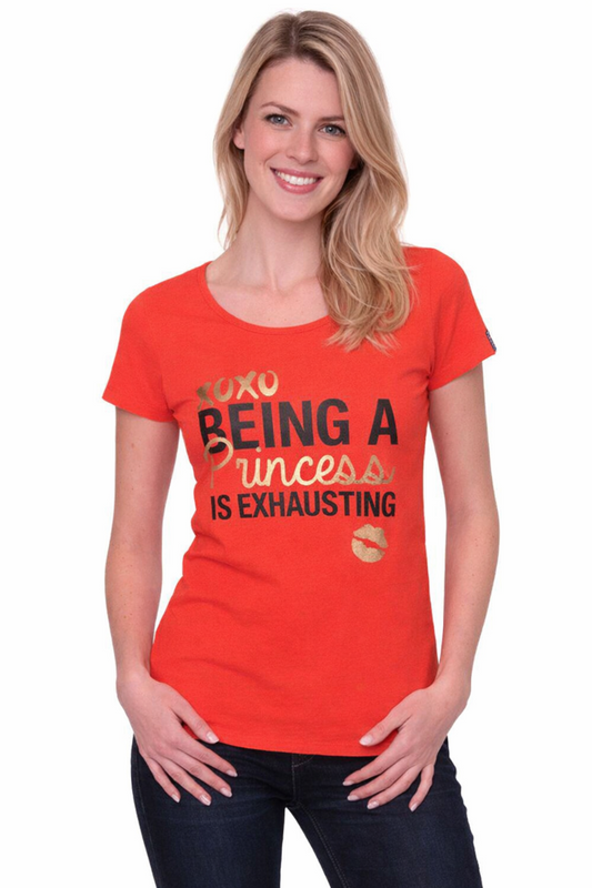 Oranje Shirt Being a Princess is Exhausting