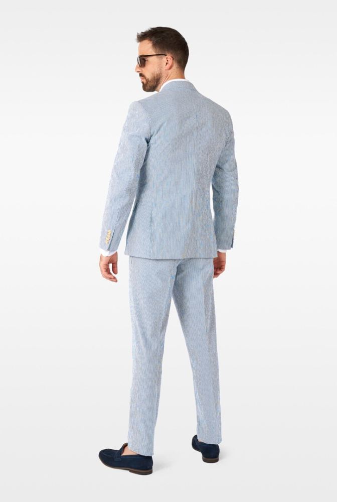 Zomer Pak Blauw wit gestreept