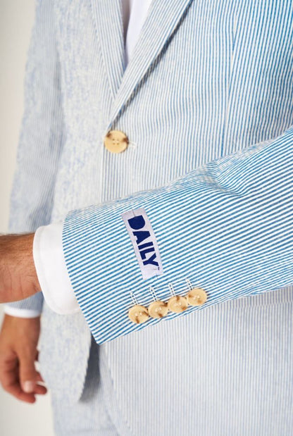 Zomer Pak Blauw wit gestreept