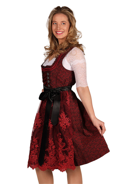 Dirndl Jurk Lia Bordeaux