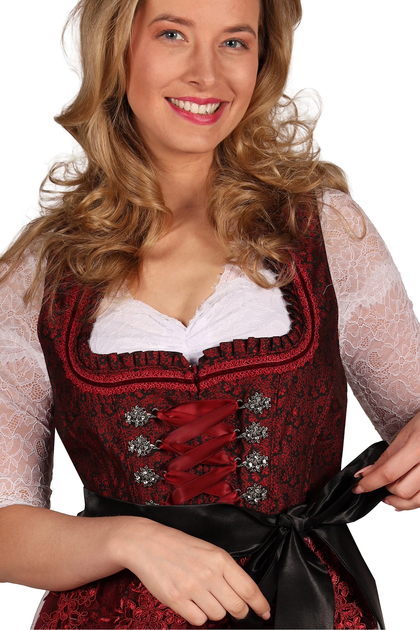 Dirndl Jurk Lia Bordeaux