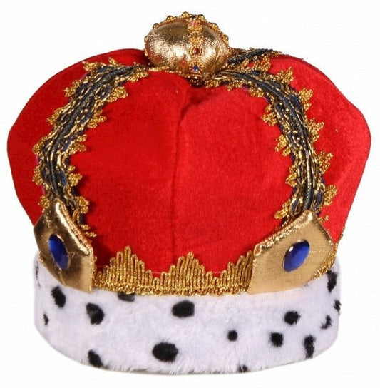 Luxe kinder koningskroon Rood