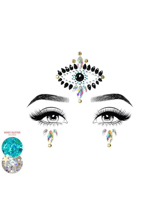 Divinity Face Jewels Sticker