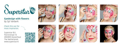 Aqua Face- and Bodypaint palette 12 BRIGHT colours