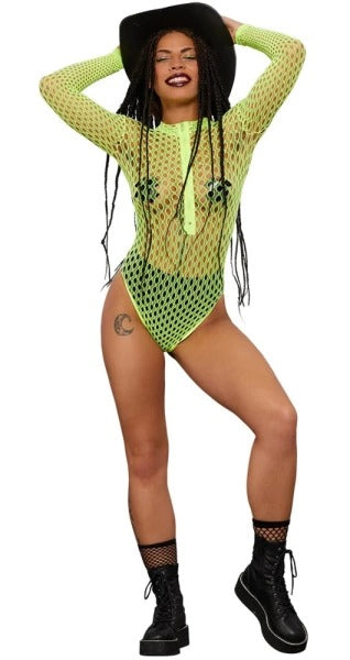 Long Sleeve Zipped Bodystocking