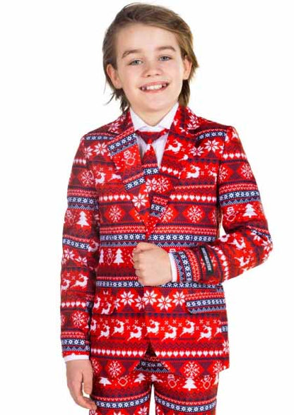 Kerstpak Jongens Rood