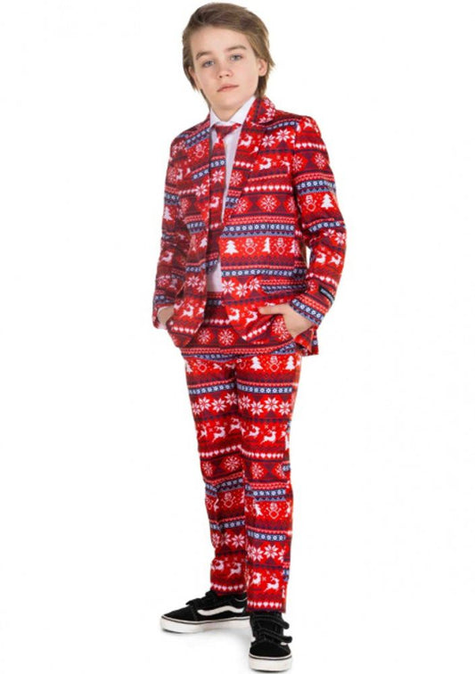 Kerstpak Jongens Rood