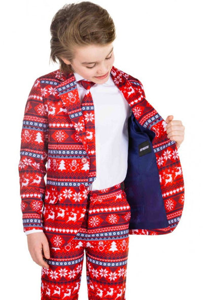 Kerstpak Jongens Rood